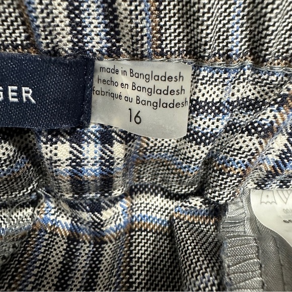 Tommy Hilfiger size 16 plaid pants, fall, autumn, elastic waist back, office - Picture 10 of 11